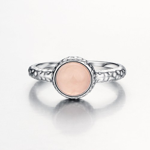 925 sterling silver pink crystal  rings for women