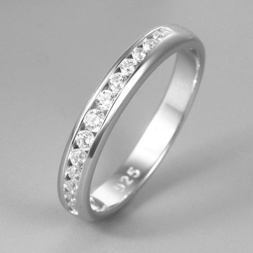 Renfook 925 sterling silver zircons stone ring