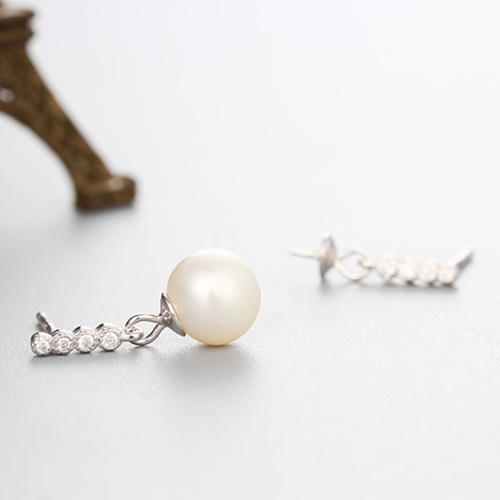 925 sterling silver  pearl earrings findings