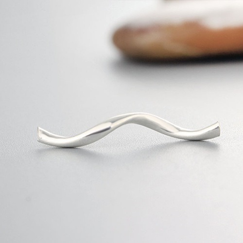 925 sterling silver curved squre tube beads