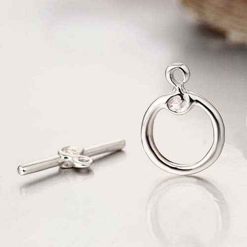 925 sterling silver simple clasps for necklace