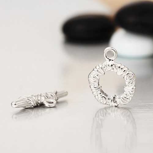 925 sterling silver new twine design toggle clasps
