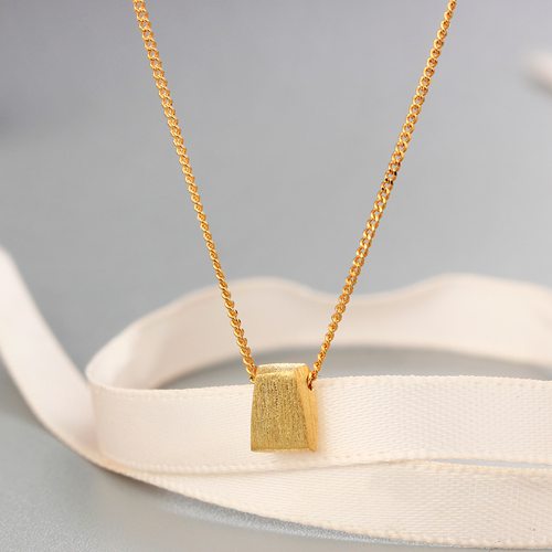 925 sterling square simple fashion necklaces