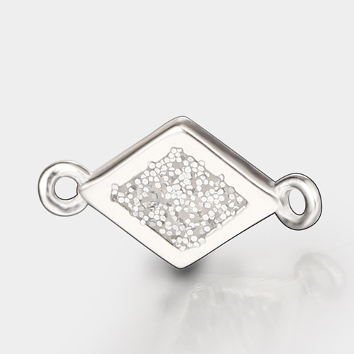 925 sterling silver shining diamond connector charms