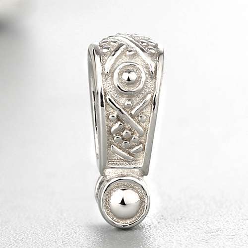 925 sterling silver vintage bail drop pendant findings