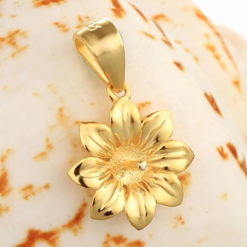 925 sterling silver flower pearl pendant jewelry mounting