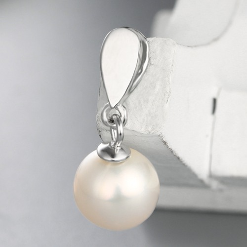 925 sterling silver simple waterdrop pendant for pearl