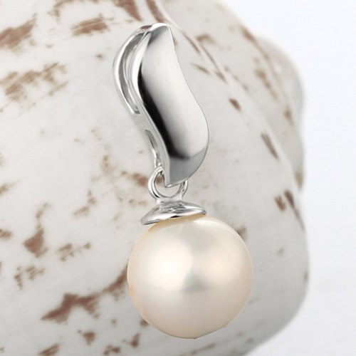 925 sterling silver simple modern pearl pendant mounting bail