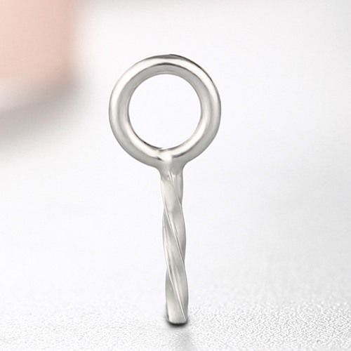 925 sterling silver simple ring pendant for pearl