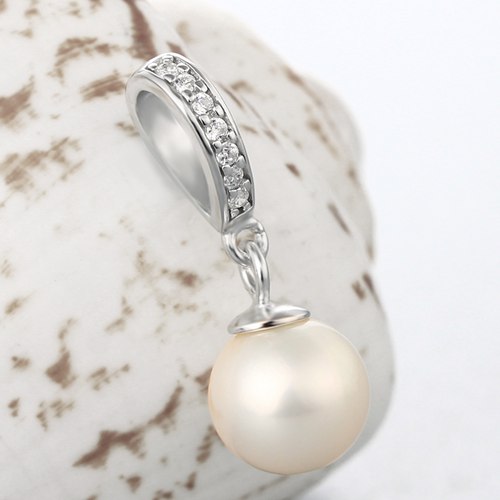 925 sterling silver cz  pendant for pearl making