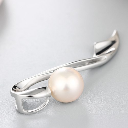 925 sterling silver unique long pendant for  pearl