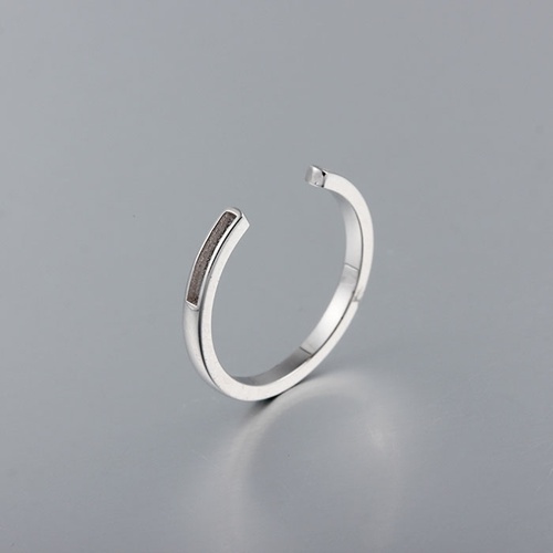 925 sterling silver hollow adjustable open ring