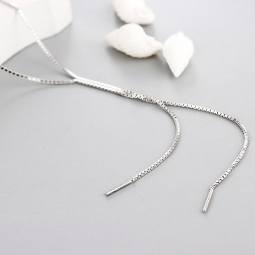 925 sterling silver 0.8 mm box chain necklaces