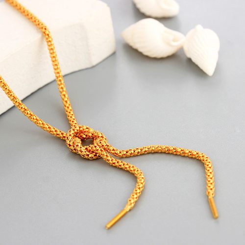 925 sterling silver gold plating popcorn chain necklaces