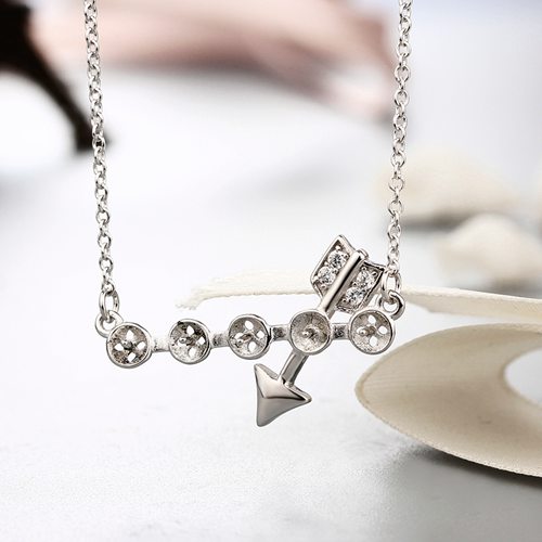 925 sterling silver cz stones butterfly pearl pendant necklaces
