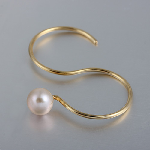 925 silver S double finger pearl rings