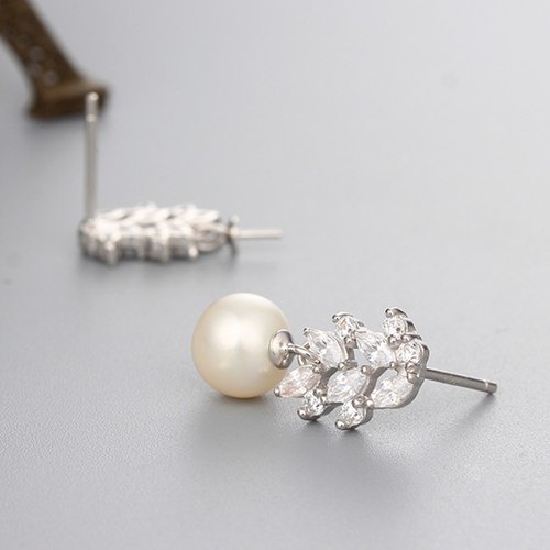 925 sterling silver pearl drop earrings mountings