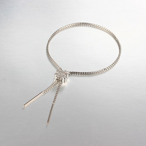 925 sterling silver luck leaf adjustable bracelet