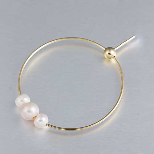 925 sterling silver three pearls ring earrings