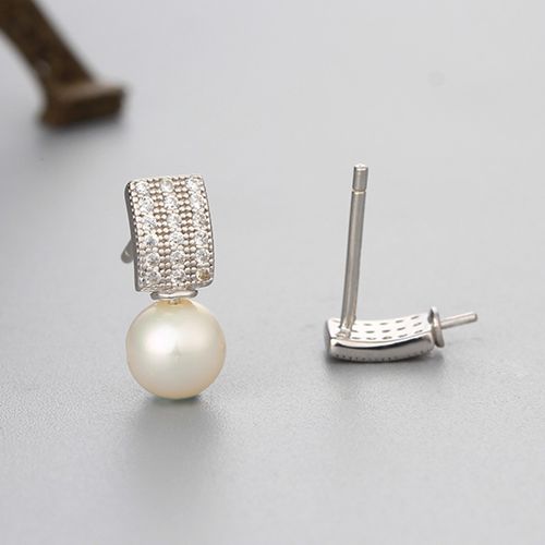 925 sterling silver pearl earring findings