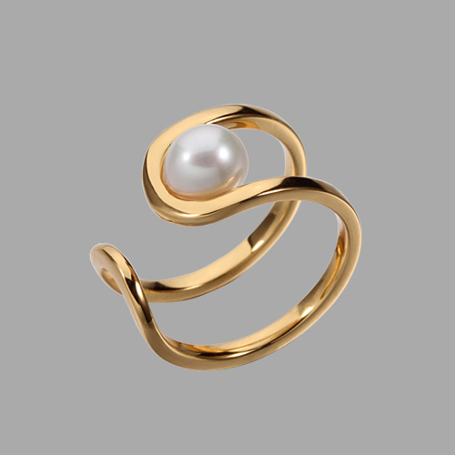 925 sterling silver pearl layered rings