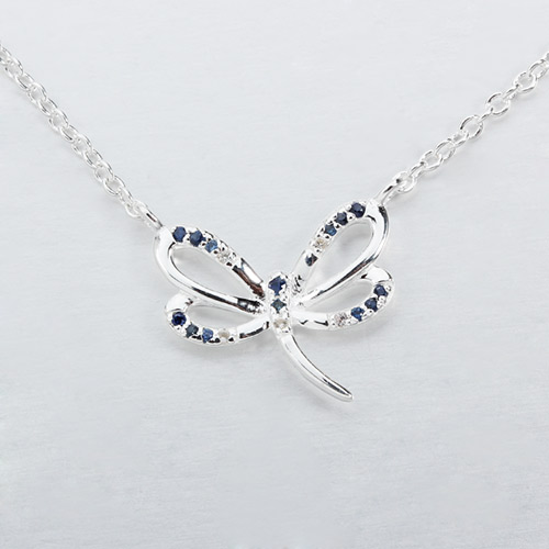 925 sterling silver gemstone dragonfly necklaces