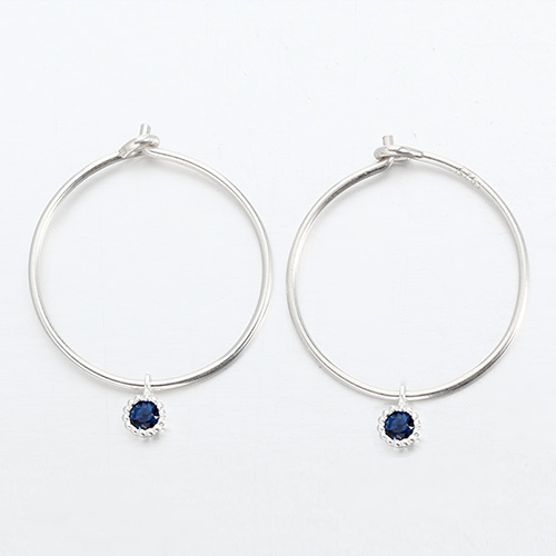 925 sterling silver cz minimalist ear hoops