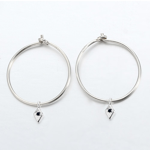 925 sterling silver minimalist ear hoops