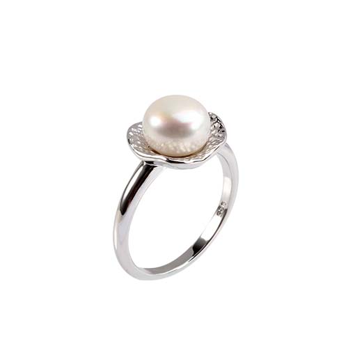 Wholesale sterling silver pearl wedding rings