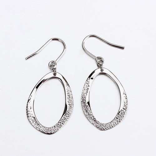925 sterling silver minimalist hook earrings