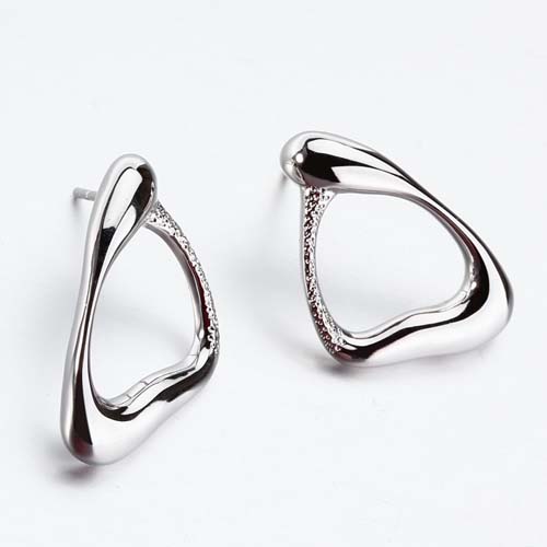 925 sterling silver minimalist geometry earrings