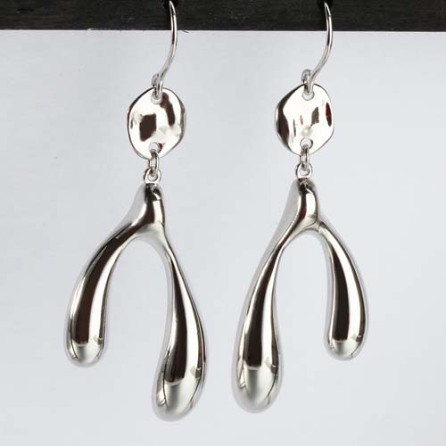 925 sterling silver minimalist irregular earrings
