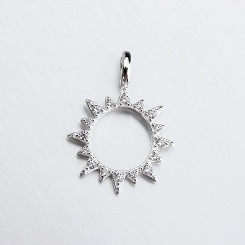 Renfook jewelry sterling silver star sun pendant