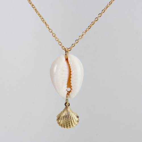 Renfook 925 sterling silver sea shell and conch pendant