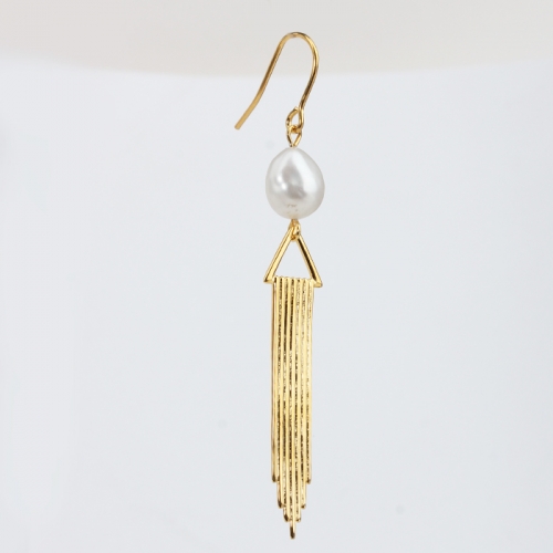 Renfook 925 sterling silver pearl earrings for women