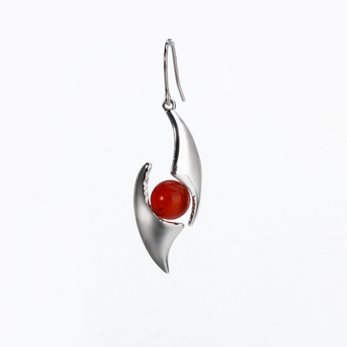 Renfook 925 sterling silver gemstone earrings for women