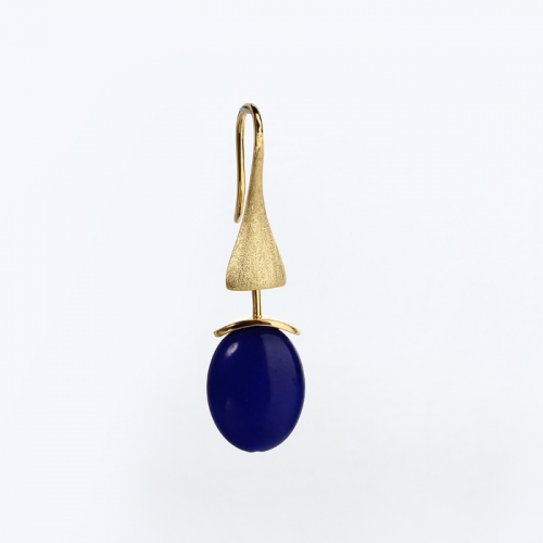 Renfook 925 sterling silver nordic lapis lazuli earrings