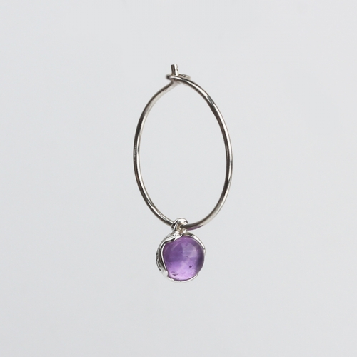 Renfook 925 sterling silver stone(changeable)earrings jewelry