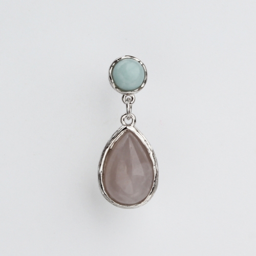 Renfook 925 sterling silver colorful stone earrings for women elegant