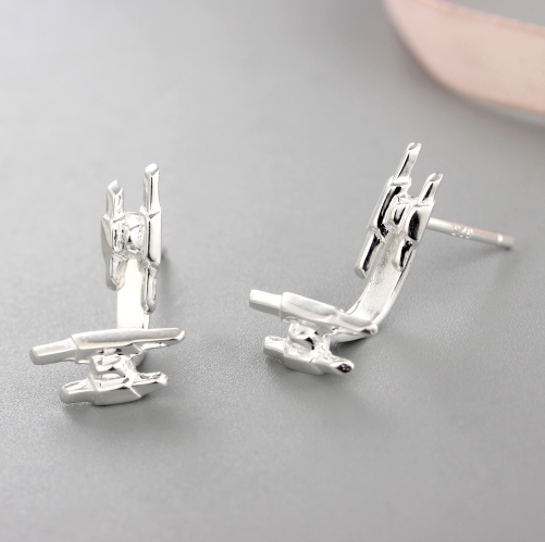 925 sterling silver fashion unique stud earrings for boys and girls
