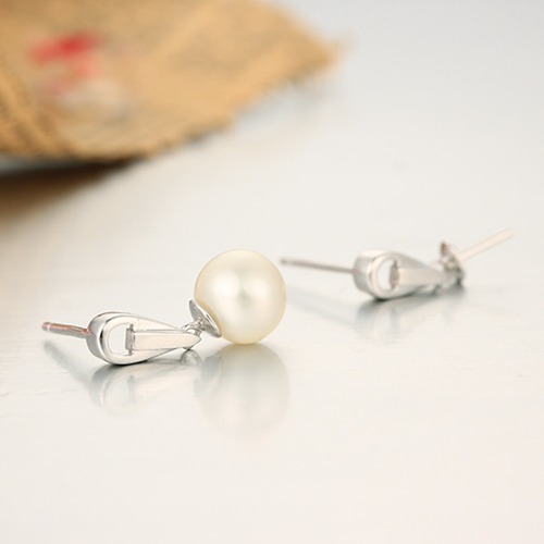 925 sterling silver waterdrop pearl earrings findings