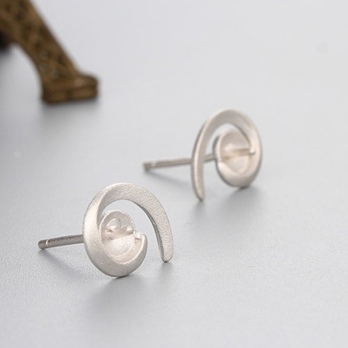 925 sterling silver volution pearl earrings findings