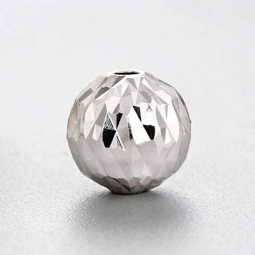 925 sterling silver laser cut beads,6mm