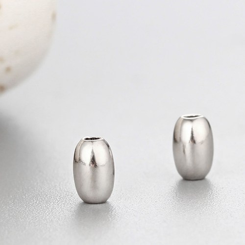 925 sterling silver oval shape diy beads