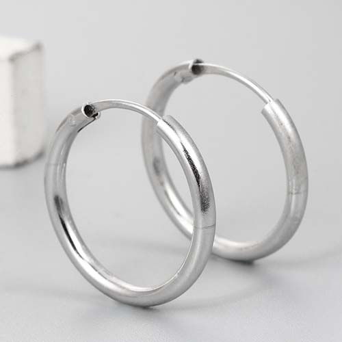 925 sterling silver simple hot sell hoop earrings