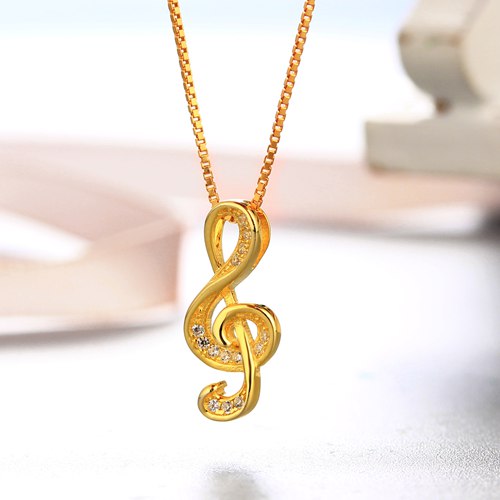 925 sterling silver cz stone musical pendants