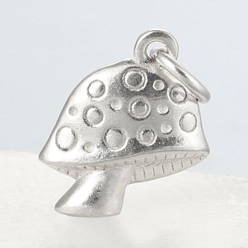 925 sterling silver mushroom charms