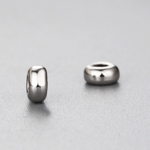 925 sterling silver round diy circle beads