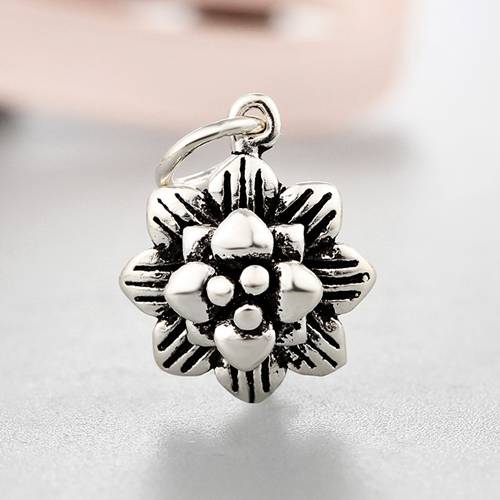 925 sterling silver passion flower charms
