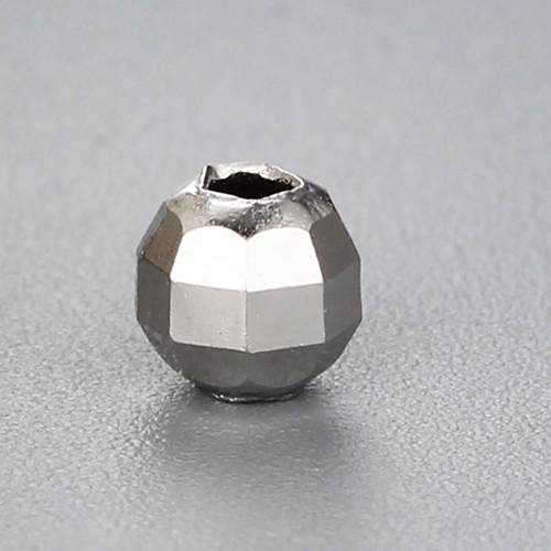 925 sterling silver diy multi-faceted beads